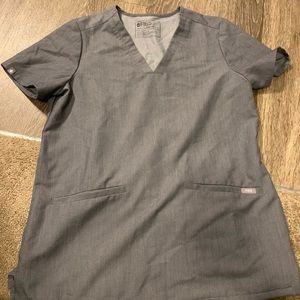 FIGS grey scrub shirt
